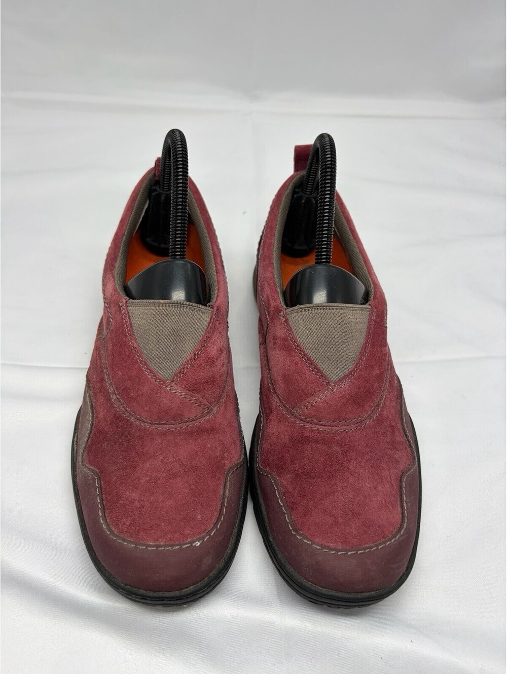 Merrell Slip On Shoes Womens 7.5 Burgundy Suede Zinfandel Performance Wear Comfy